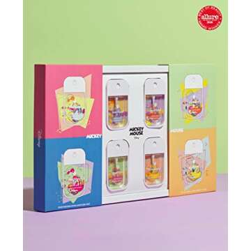 Touchland Disney Hydrating Hand Sanitizer | Limited Edition Mickey Mouse | Citrus, Lavender, Aloe, Unscented | 500-Sprays each, 1FL OZ (Set of 4)