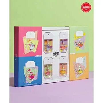 Touchland Disney Hydrating Hand Sanitizer | Limited Edition Mickey Mouse | Citrus, Lavender, Aloe, Unscented | 500-Sprays each, 1FL OZ (Set of 4)