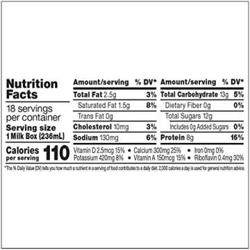 Horizon Organic Shelf-Stable 1% Milk Boxes - 18 Pack