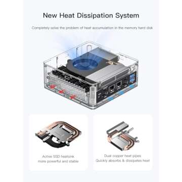 MINISFORUM Venus Series NAB9 Mini PC, 12th Gen Core i9-12900HK(14C/20T) Small Computer 32GB RAM 1TB SSD, 2X HDMI+2X USB-C 4K@60Hz Output, 2X 2.5G RJ45 Port, 4X USB3.2 Desktop Mini Computer (Renewed)