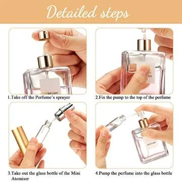 35 Pieces Refillable Perfume Atomizer Mini Refillable Spray Bottle Portable Perfume Bottle with 35 Pieces Refill Dispenser Pump Transfer Tool for Outgoing (5 ml)