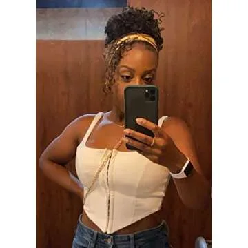 TOB Women's Sexy Sleeveless Crop Tank Top for Night Out