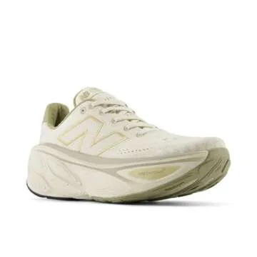 New Balance Women's Fresh Foam X More V5 Running Shoe, Linen/Stoneware/Gold Metallic, 6