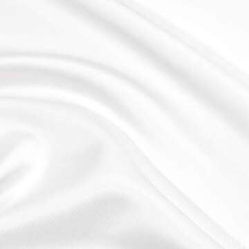 PiccoCasa Satin Pillow Cases for Hair and Skin, 2-Pack-Ruffled Pillow Shams Oxford Pillowcases Covers with Envelope Closure White Standard (20x26inch + 3inch Hem)