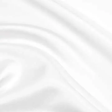 PiccoCasa Satin Pillow Cases for Hair and Skin, 2-Pack-Ruffled Pillow Shams Oxford Pillowcases Covers with Envelope Closure White Standard (20x26inch + 3inch Hem)