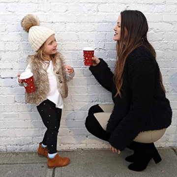 FURTALK Kids Knitted Pom Beanie Hat for Toddlers