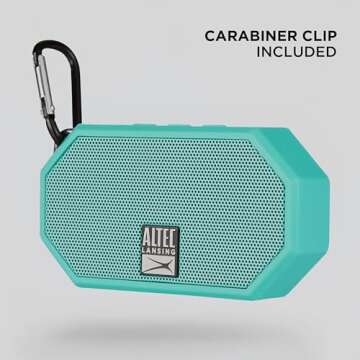 Altec Lansing Mini H2O - Waterproof Bluetooth Speaker, IP67 Certified & Floats in Water, Compact & Portable Speaker for Hiking, Camping, Pool, and Beach