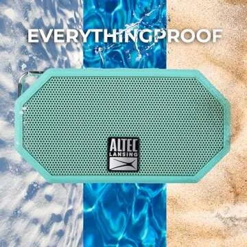 Altec Lansing Mini H2O - Waterproof Bluetooth Speaker, IP67 Certified & Floats in Water, Compact & Portable Speaker for Hiking, Camping, Pool, and Beach