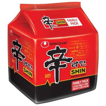 Nongshim Spicy Shin Instant Ramen 16 Pack - Gourmet Flavor