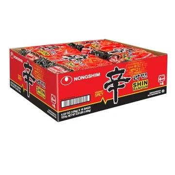 Nongshim Spicy Shin Instant Ramen 16 Pack - Gourmet Flavor
