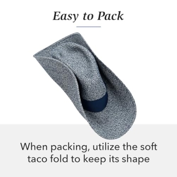 Wallaroo Hat Company Women’s St Lucia Fedora – UPF 50+, Lightweight, Wide Brim, Adjustable, Travel Friendly, Packable, Designed in Australia, Mixed Beige