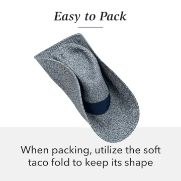 Wallaroo Hat Company Women’s St Lucia Fedora – UPF 50+, Lightweight, Wide Brim, Adjustable, Travel Friendly, Packable, Designed in Australia, Mixed Beige