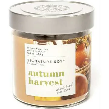 Autumn Harvest Scented Candle – Cozy Home Fragrance