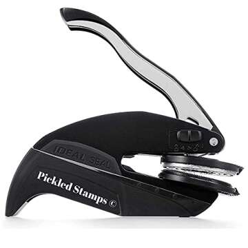 10+ Designs Custom Book Embosser with Your Name from The Library of, Book Belongs to, Floral Ex Libris, Great Book Lover Gift 1 x 5/8" (Plain Text)