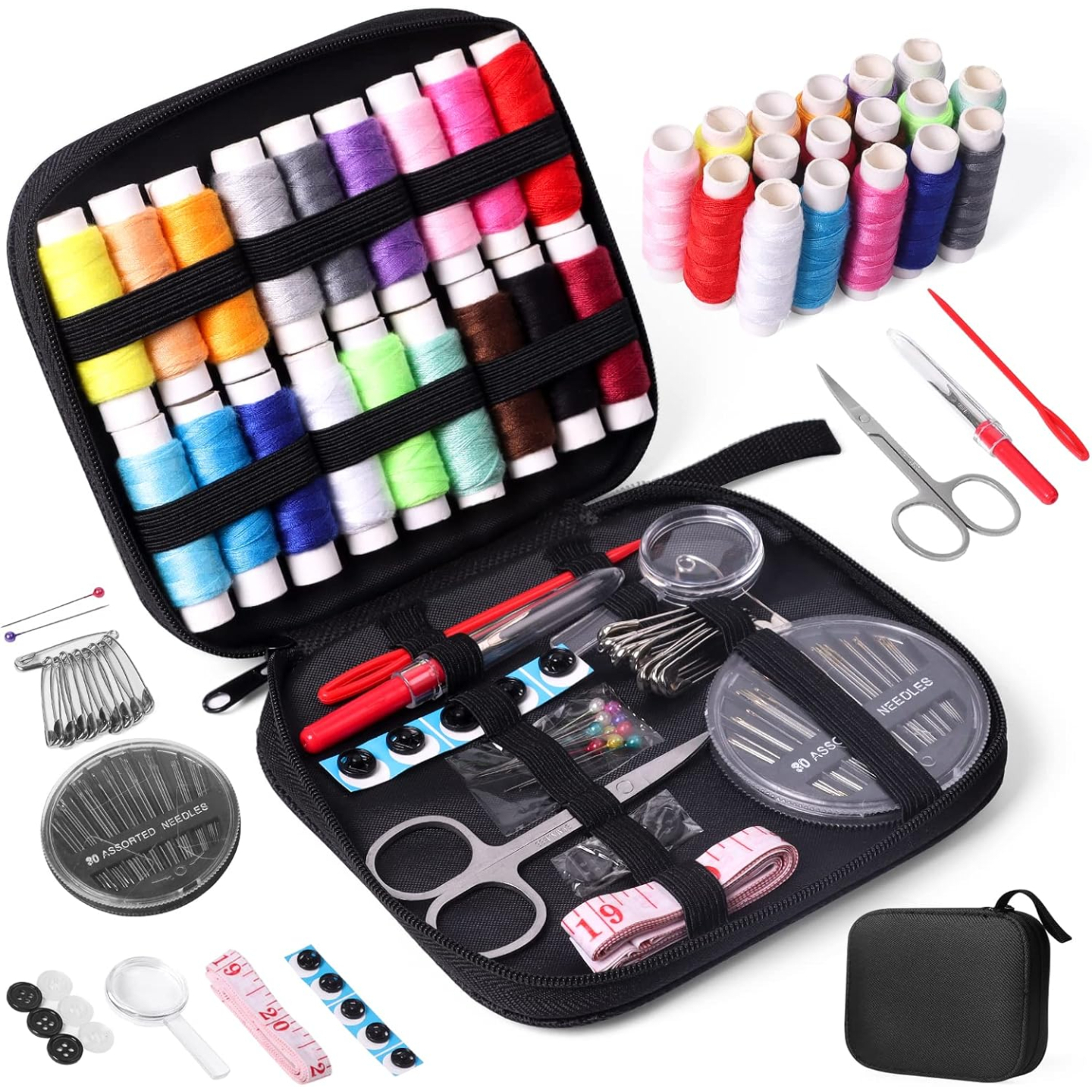 Portable JUNING Sewing Kit with Case for Easy Use