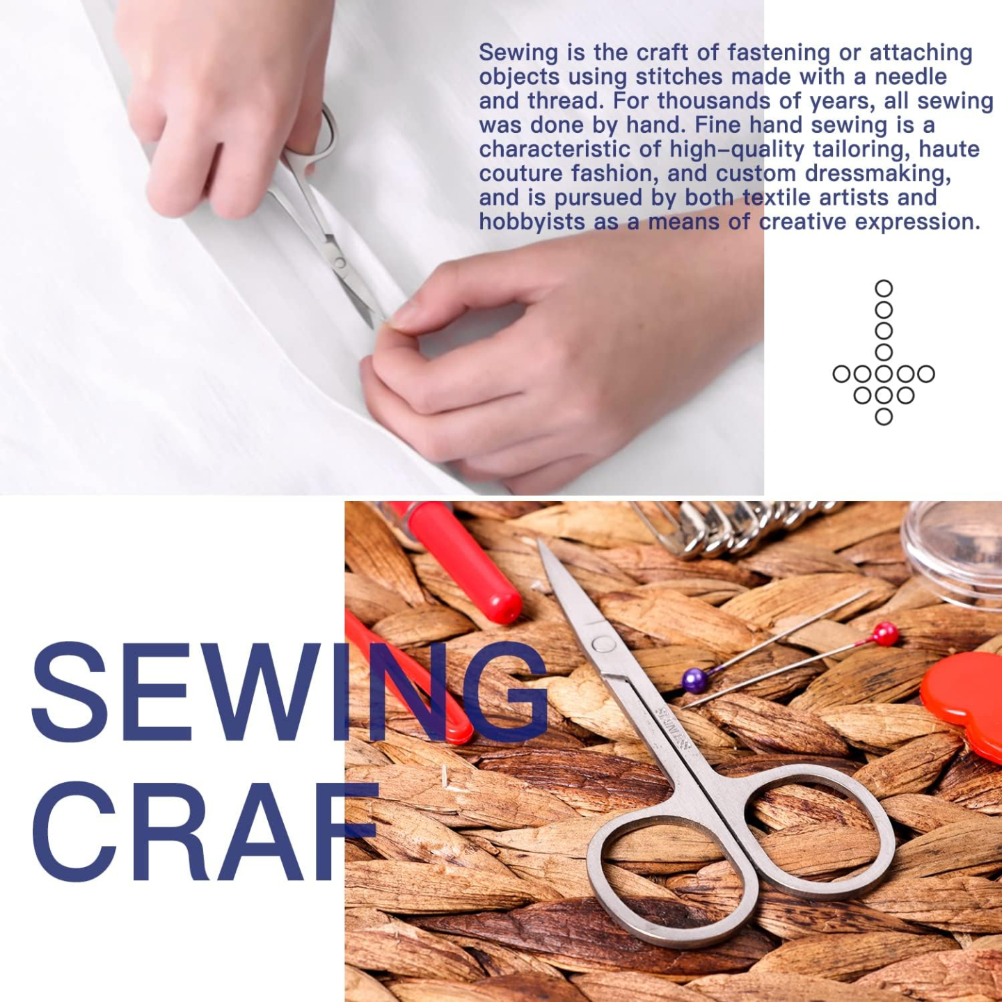 Portable JUNING Sewing Kit with Case for Easy Use