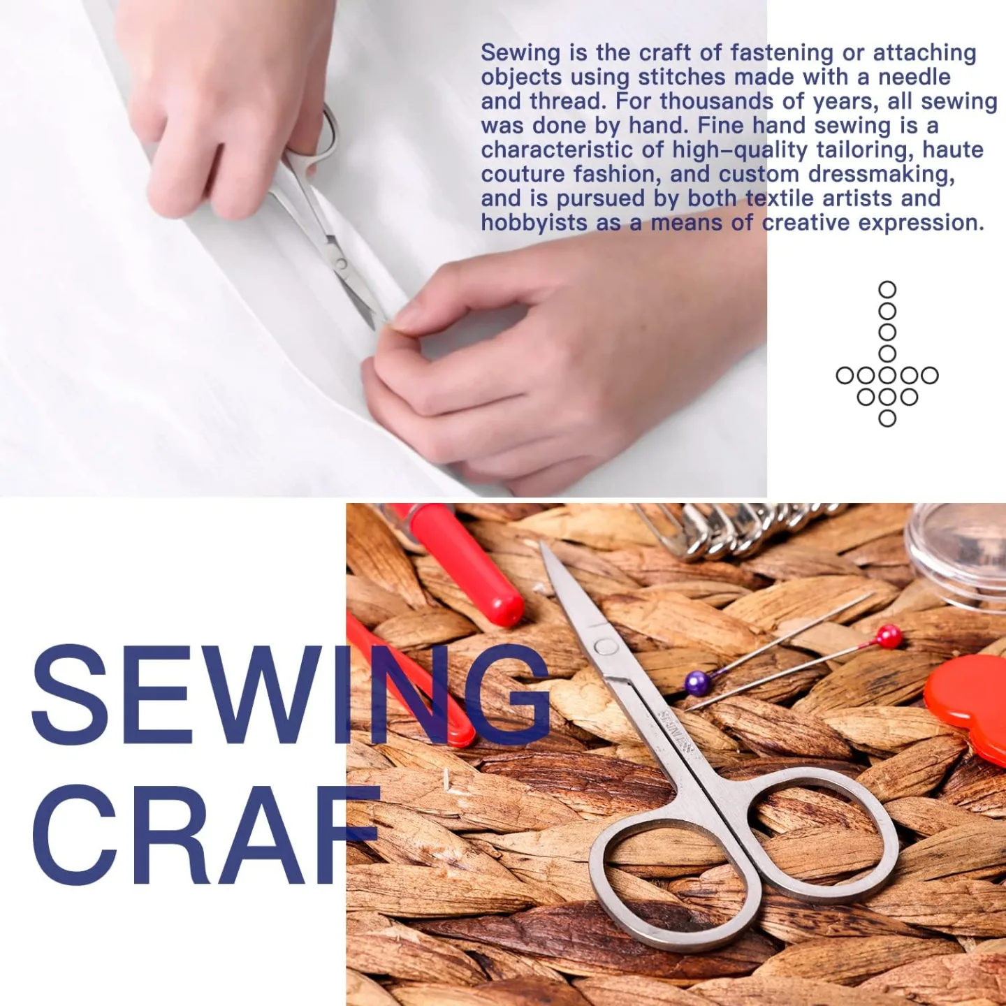 Portable JUNING Sewing Kit with Case for Easy Use