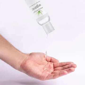 Penchant Organic Aloe Vera Lube - Personal Lubricafication for Women and Men, Water Resistant Sex Lube, Natural Moisturizing Lubricant Gel for Couples, Made Without Paraben and Glycerin 8oz