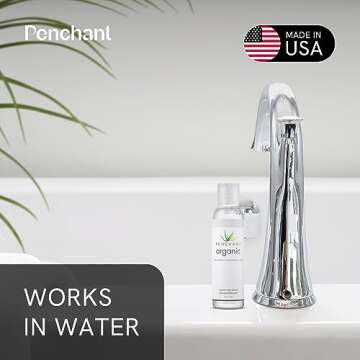 Penchant Organic Aloe Vera Lube - Personal Lubricafication for Women and Men, Water Resistant Sex Lube, Natural Moisturizing Lubricant Gel for Couples, Made Without Paraben and Glycerin 8oz