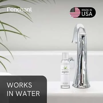 Penchant Organic Aloe Vera Lube - Personal Lubricafication for Women and Men, Water Resistant Sex Lube, Natural Moisturizing Lubricant Gel for Couples, Made Without Paraben and Glycerin 8oz