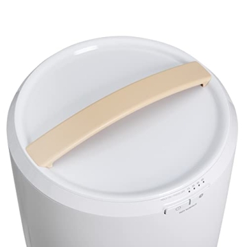 Zadro Large Hot Towel Warmer Bucket Timer Electric Towel Warmer for Bathroom Auto-Shut Off Heated Towel Warmer Spa (Large | 20L | 12" Dia. x 21" Tall, White/Irish Cream)