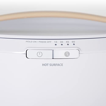 Zadro Large Hot Towel Warmer Bucket Timer Electric Towel Warmer for Bathroom Auto-Shut Off Heated Towel Warmer Spa (Large | 20L | 12" Dia. x 21" Tall, White/Irish Cream)