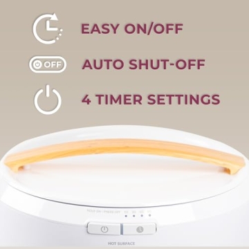 Zadro Large Hot Towel Warmer Bucket Timer Electric Towel Warmer for Bathroom Auto-Shut Off Heated Towel Warmer Spa (Large | 20L | 12" Dia. x 21" Tall, White/Irish Cream)