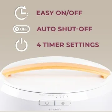 Zadro Large Hot Towel Warmer Bucket Timer Electric Towel Warmer for Bathroom Auto-Shut Off Heated Towel Warmer Spa (Large | 20L | 12" Dia. x 21" Tall, White/Irish Cream)