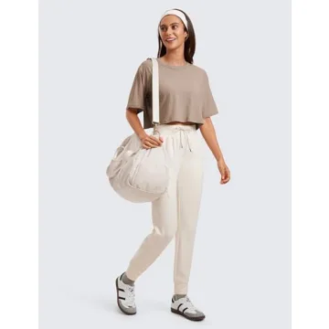 Pima Cotton Crop Top for Yoga Running Casual Wear