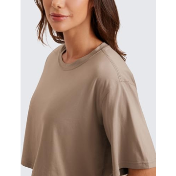 Pima Cotton Crop Top for Yoga Running Casual Wear