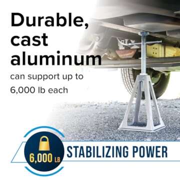 Camco Aluminum Stack Jacks for RV Stability and Support