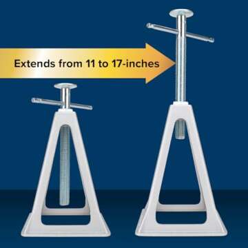 Camco Aluminum Stack Jacks for RV Stability and Support