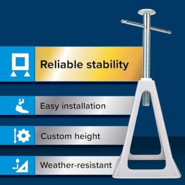 Camco Aluminum Stack Jacks for RV Stability and Support