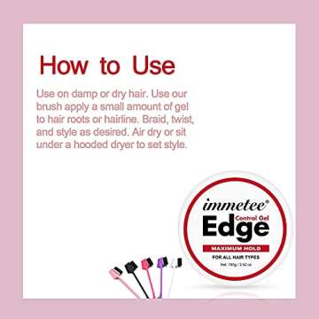 immetee 4C Extreme Hold Gel for Moisture-Rich Styling