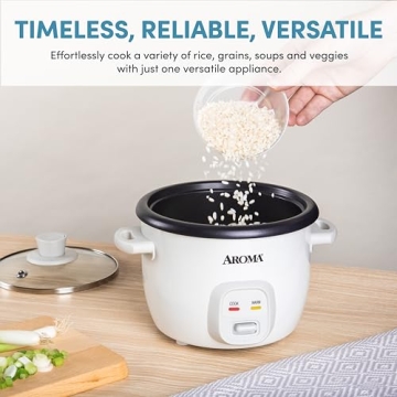 Aroma Housewares 4-Cup Rice Grain Cooker Compact Efficient