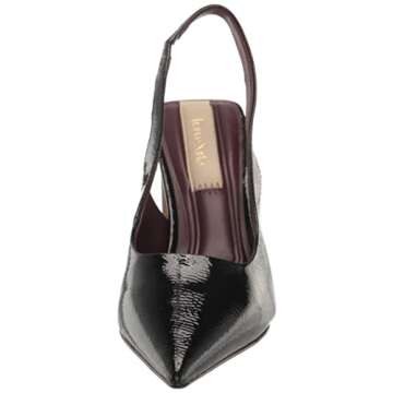 Franco Sarto Womens Averie Pointed Toe Slingback High Heel Pump, Black, 9.5