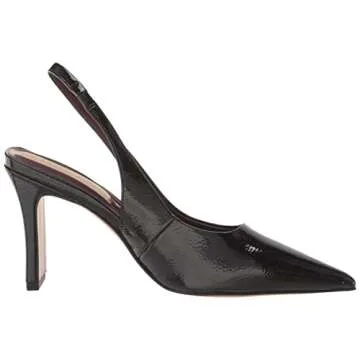 Franco Sarto Womens Averie Pointed Toe Slingback High Heel Pump, Black, 9.5