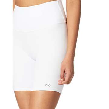 Alo Yoga Women's High Waist Bike Shorts - Comfortable & Functional Fitness Wear
