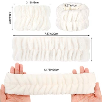 WILLBOND Spa Headband and Wrist Washband Set - 9 Pieces