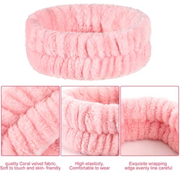 WILLBOND Spa Headband and Wrist Washband Set - 9 Pieces