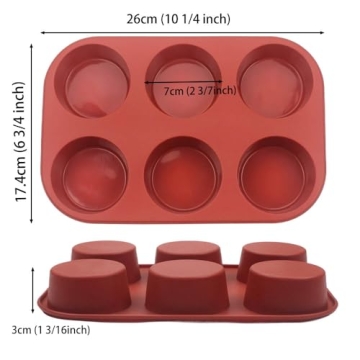 BAKER DEPOT Silicone Mold for Baking & Crafts - Set of 2