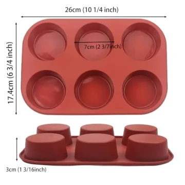 BAKER DEPOT Silicone Mold for Baking & Crafts - Set of 2