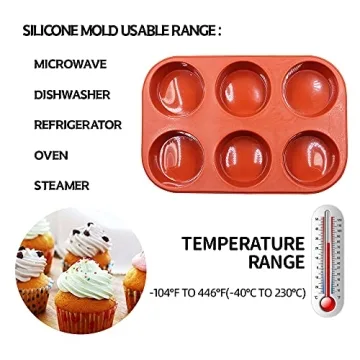 BAKER DEPOT Silicone Mold for Baking & Crafts - Set of 2