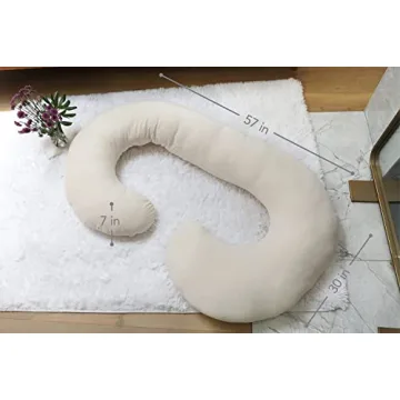Pharmedoc C-Shape Pregnancy Pillow for Ultimate Comfort