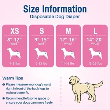 Pet Soft Disposable Dog Diapers with Adjustable Foam Tail Hole