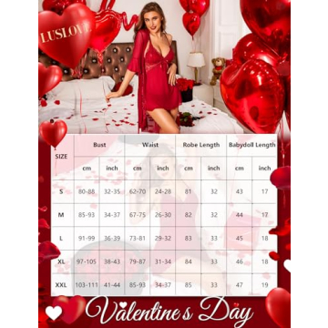 LUSLOVE 3-Piece Babydoll Lingerie Set for Women