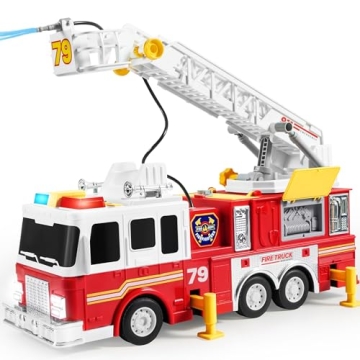 Extra Large JOYIN Fire Truck Toy with 33-inch Ladder