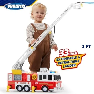 Extra Large JOYIN Fire Truck Toy with 33-inch Ladder