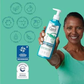 Curel Hydra Therapy In Shower Lotion, Wet Skin Moisturizer for Dry or Extra-dry Skin, with Advanced Ceramide Complex, for Optimal Moisture Retention, 12 Ounce