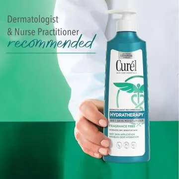 Curel Hydra Therapy In Shower Lotion, Wet Skin Moisturizer for Dry or Extra-dry Skin, with Advanced Ceramide Complex, for Optimal Moisture Retention, 12 Ounce